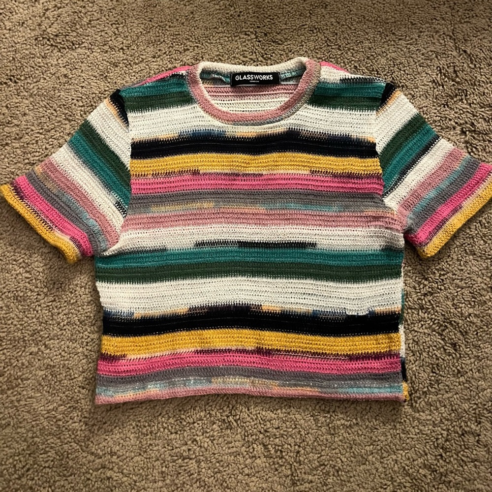 Glassworks Multicolor Striped Knit Top